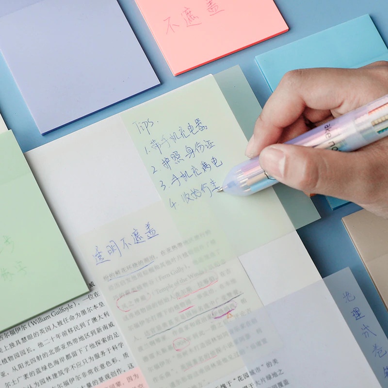【GOGOMART】Kertas Sticky Notes Waterproof 50 Lembar