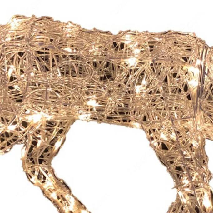 Noelle lampu rusa outdoor 50 cm dekorasi Natal Rusa Besar