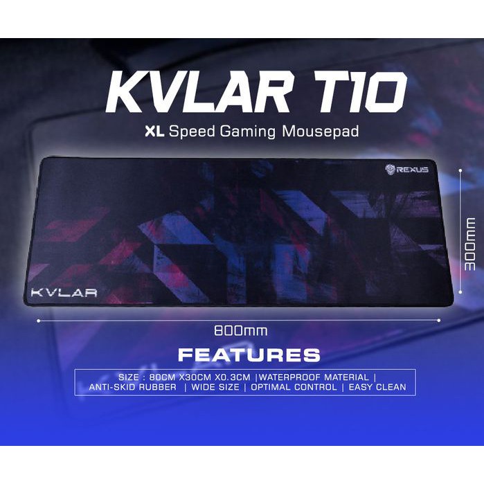 Rexus KVLAR T10 Speed Edition XL - T-10 T 10 Gaming Mousepad