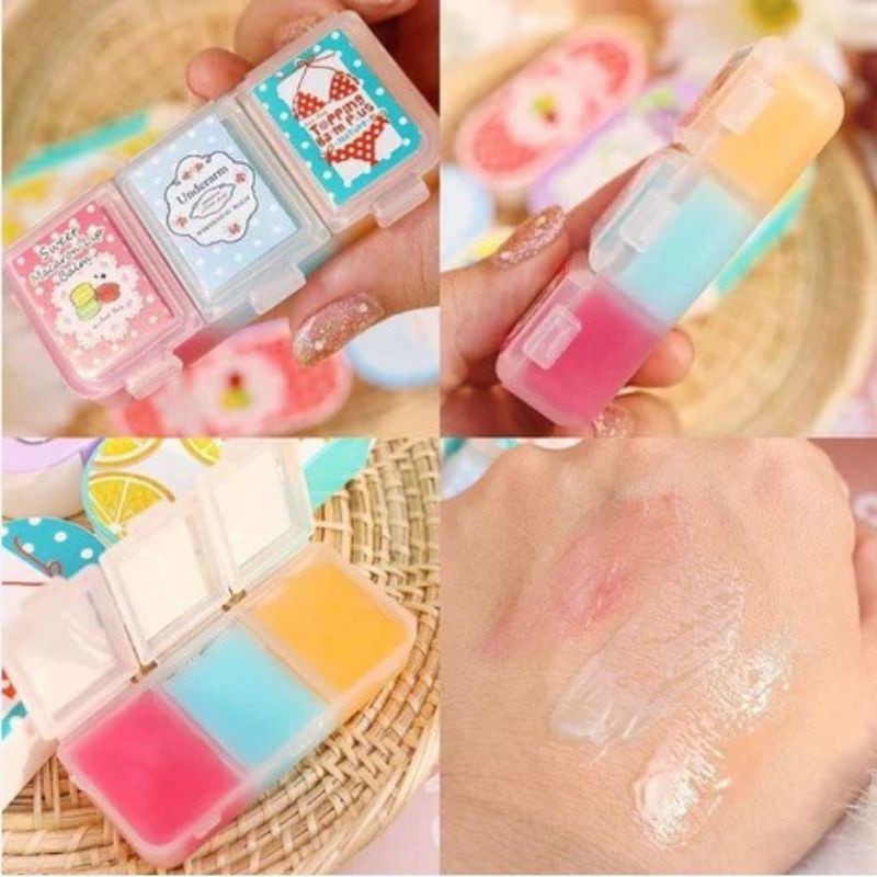 ✿ELYSABETHME✿ Little baby balm set 3 travel pack original untuk mencerahkan lipatan pink bibir ketiak slengky