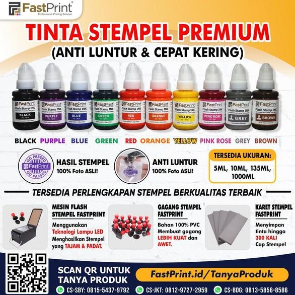 

Terlaris TINTA STEMPEL FLASH FAST PRINT WARNA BIRU (BLUE INK) 135ML Termurah