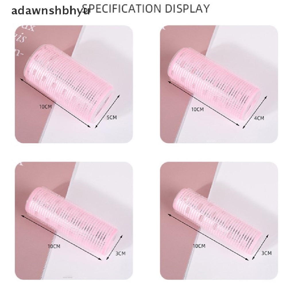 Adawnshbhyu 4ukuran Rol Rambut Hair Curler Pengeriting Rambut Lazy Curler Rol Rambut Dengan Aluminium sheet ID