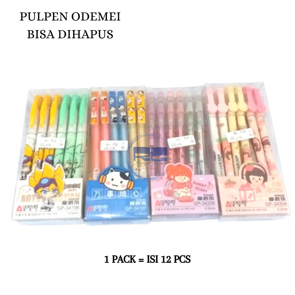 

( PACK ) Odeme Pulpen yang bisa dihapus Pulpen Erasable Pulpen Viral Bisa Di Hapus