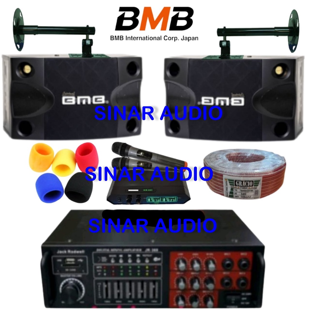 paket karaoke sound system Speaker BMB + amplifier Jack rowell bluetooth