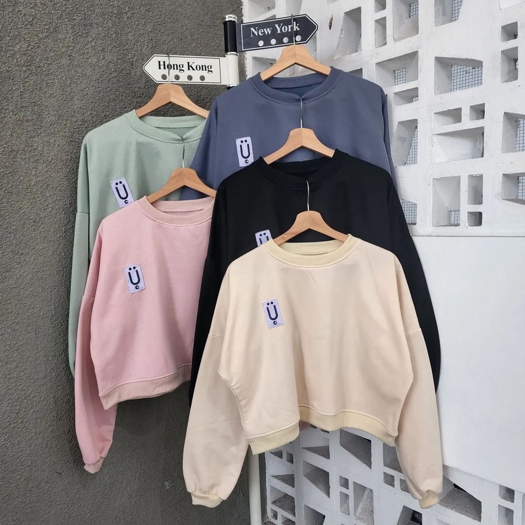 U crop - Top Crop Wanita / Baju Crop Kekinian By Bandung Concept