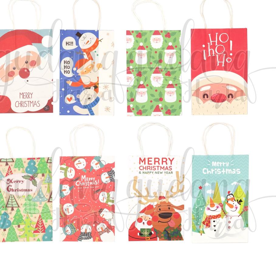 

↣ Paper Bag Natal Lucu Tas Bungkus Kado Christmas Bear Deer GH 507010 ㍿