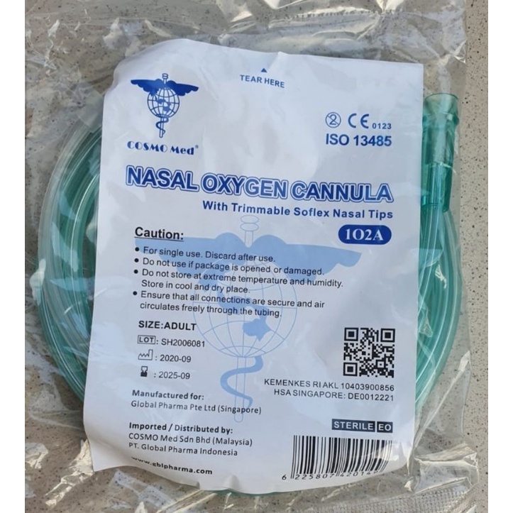 Nasal Cannula Oxygen Dewasa GEA / Nasal Cannula Dewasa