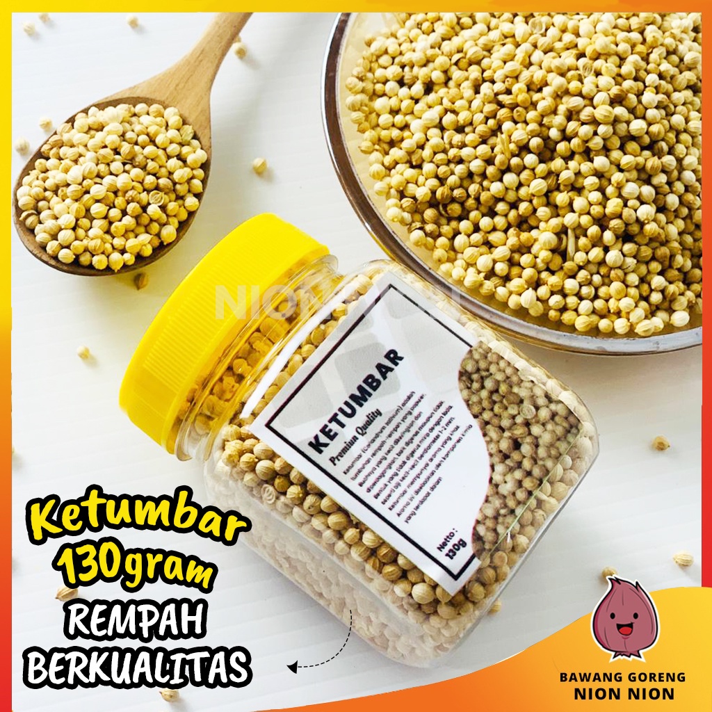 

Ketumbar Premium, Ketumbar Organik, Ketumbar Butir, Ketumbar Asli 80 gr, Kuning, Coklat