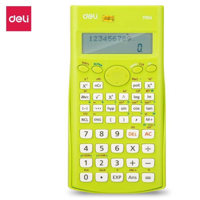 

DELI - E1710A / KALKULATOR SAINS 240 FUNGSI / PERALATAN SEKOLAH MURAH #ORIGINAL