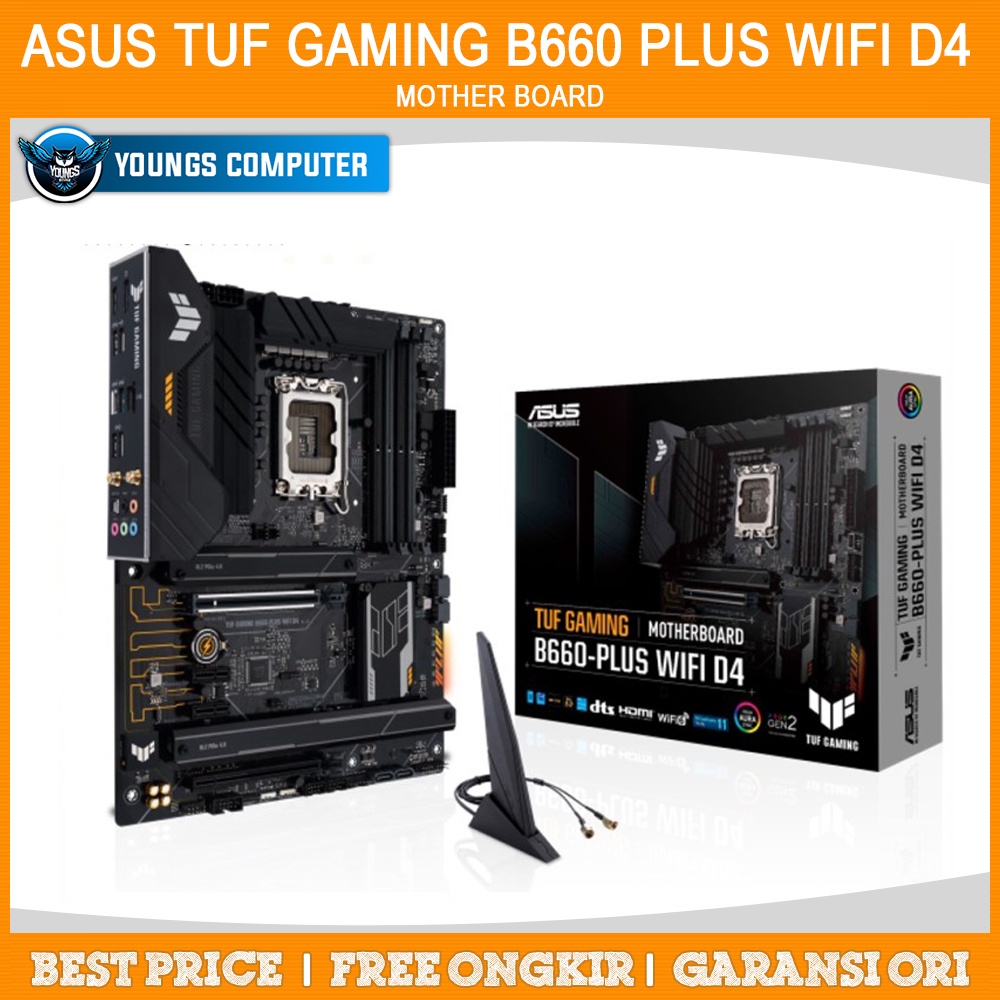 ASUS TUF GAMING B660 PLUS WIFI D4 | Intel LGA1700 DDR4 ATX Mainboard