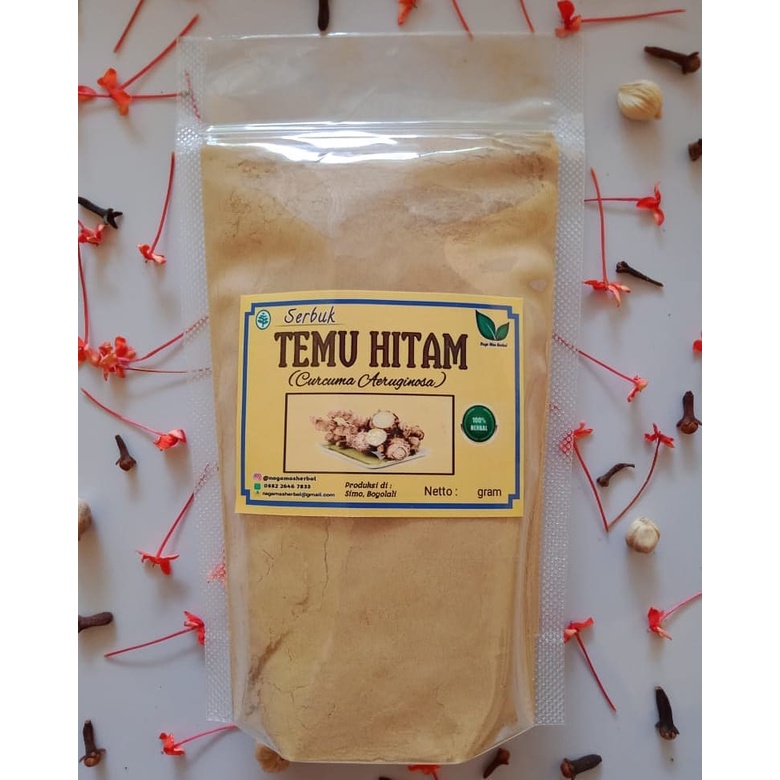 

Temu Hitam Bubuk 200gr Original 100% / Temu Ireng Serbuk Murni / Curcuma Aeruginosa Roxb Powder