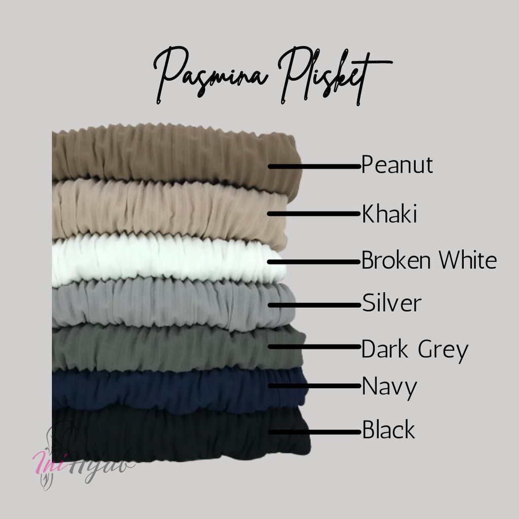 Ini HIjab - Pasmina Plisket ( Non full plisket )