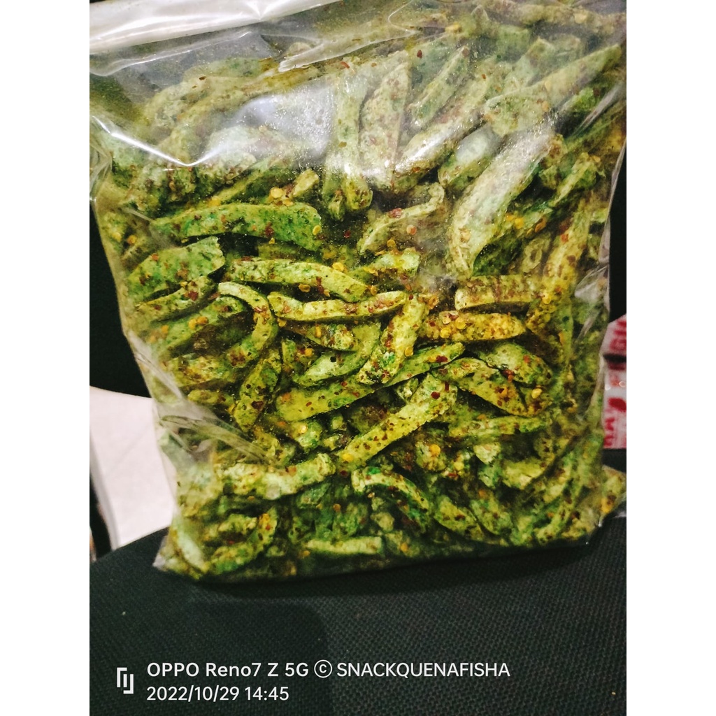 Basreng baso goreng pedas bumbu cabe hijau isi 1kg