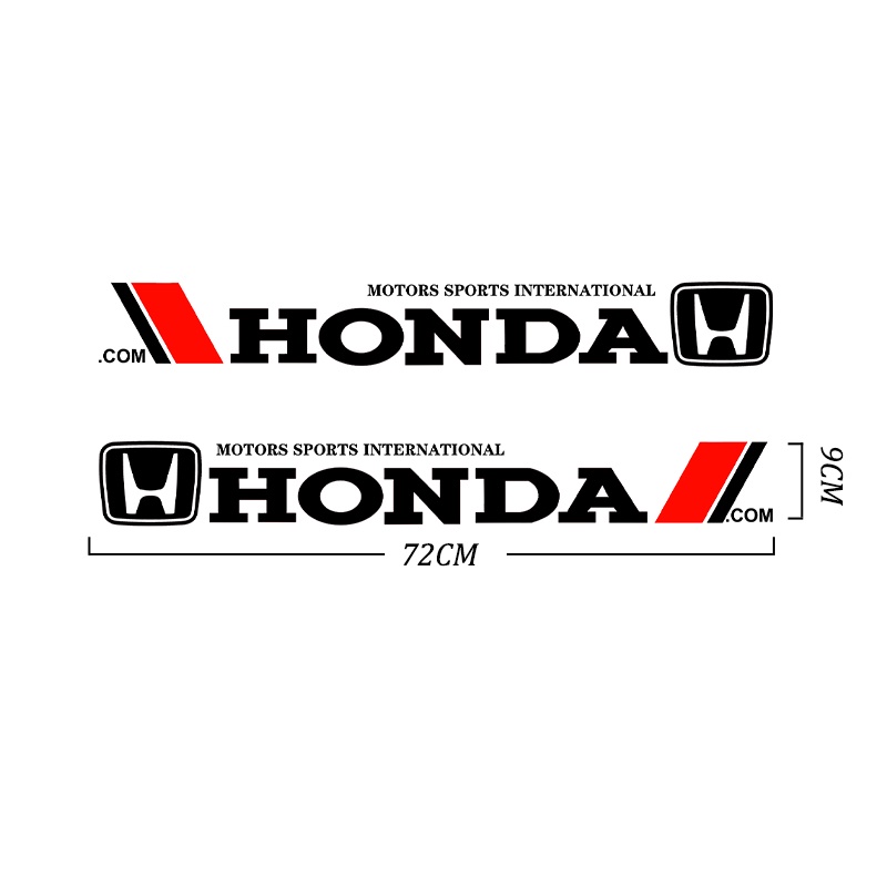 2pcs Stiker Body Mobil Stiker Mobil Pintu Mobil Side Sticker Emblem Decal Dekorasi Untuk Honda City Civci Fit Jazz HRV HR-V BRV BR-V CRV CR-V Brio Accord Lead mobilio