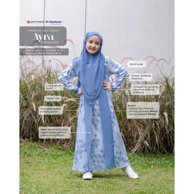 Ayra Dress Kids Sarimbit Yasmeera 2023