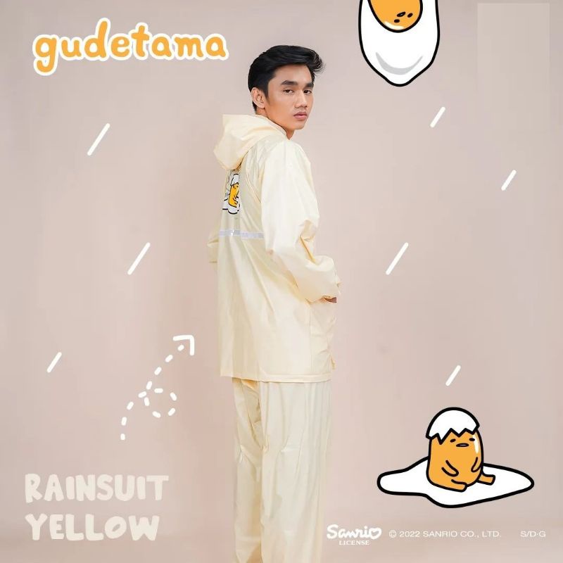 Jas Hujan Jaket Celana Gudetama