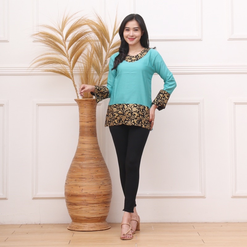 Blouse batik kekinian //blouse remaja dan dewasa // blouse kombinasi // blouse batik