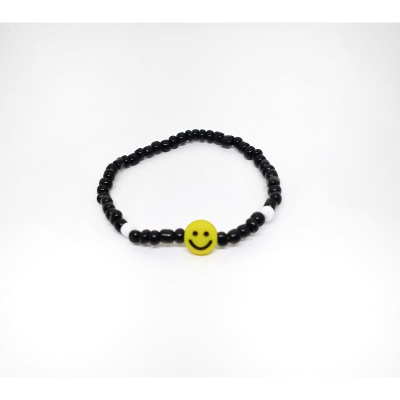 Gelang Beads Smiley Model Style Korea Pria Wanita