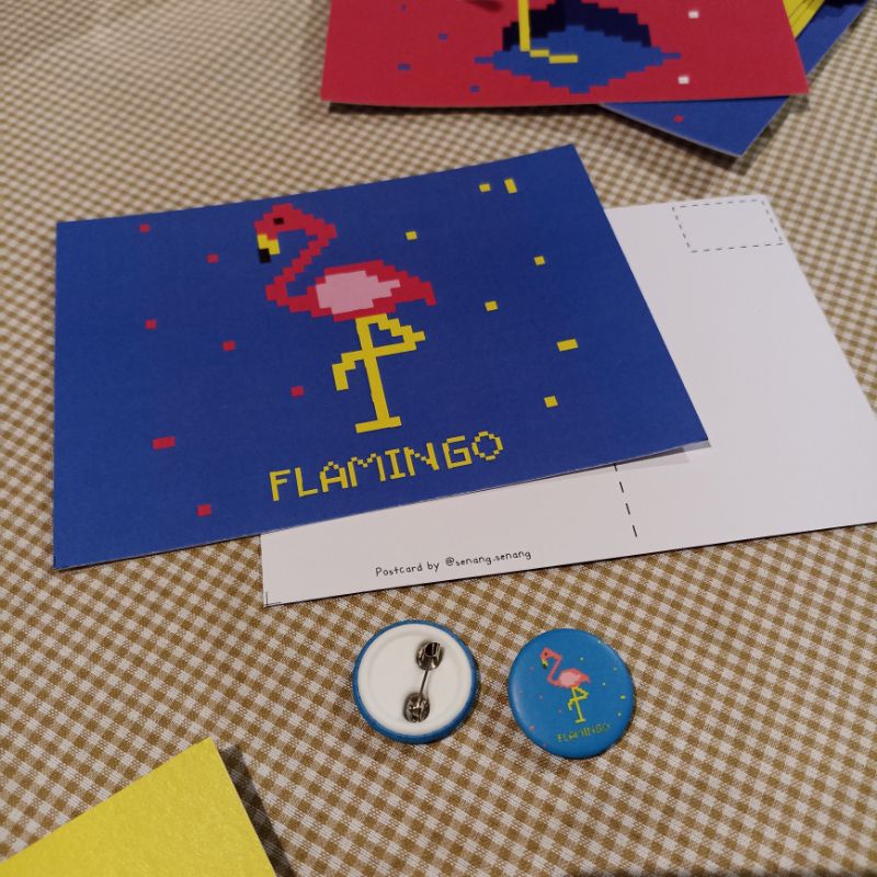 Postcard dan Pin Fanart Kero-Kero Bonito