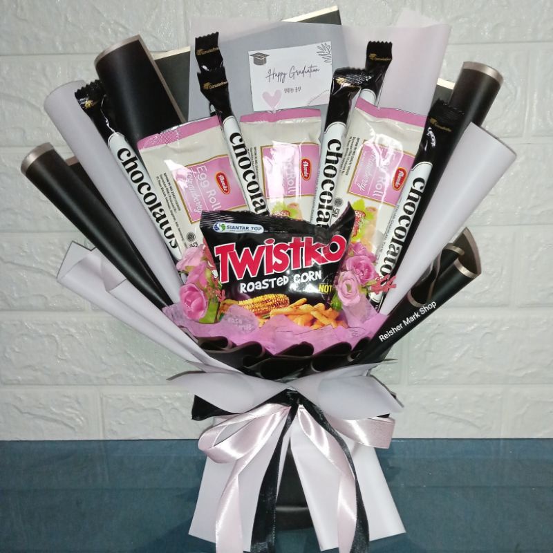 

Buket Blackpink Buket snack Black Pink (bisa custom snack)