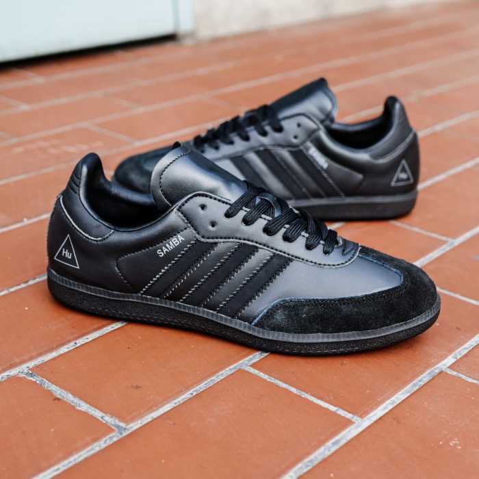 SEPATU ADIDAS SAMBA X PHARREL WILLIAMS ORIGINAL FULL BLACK TERMURAH