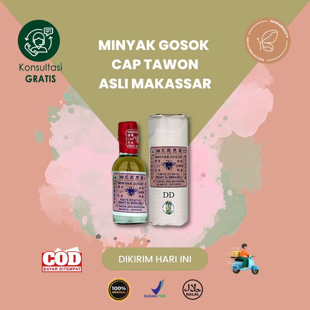 BISA COD - MINYAK GOSOK CAP TAWON ASLI MAKASSAR