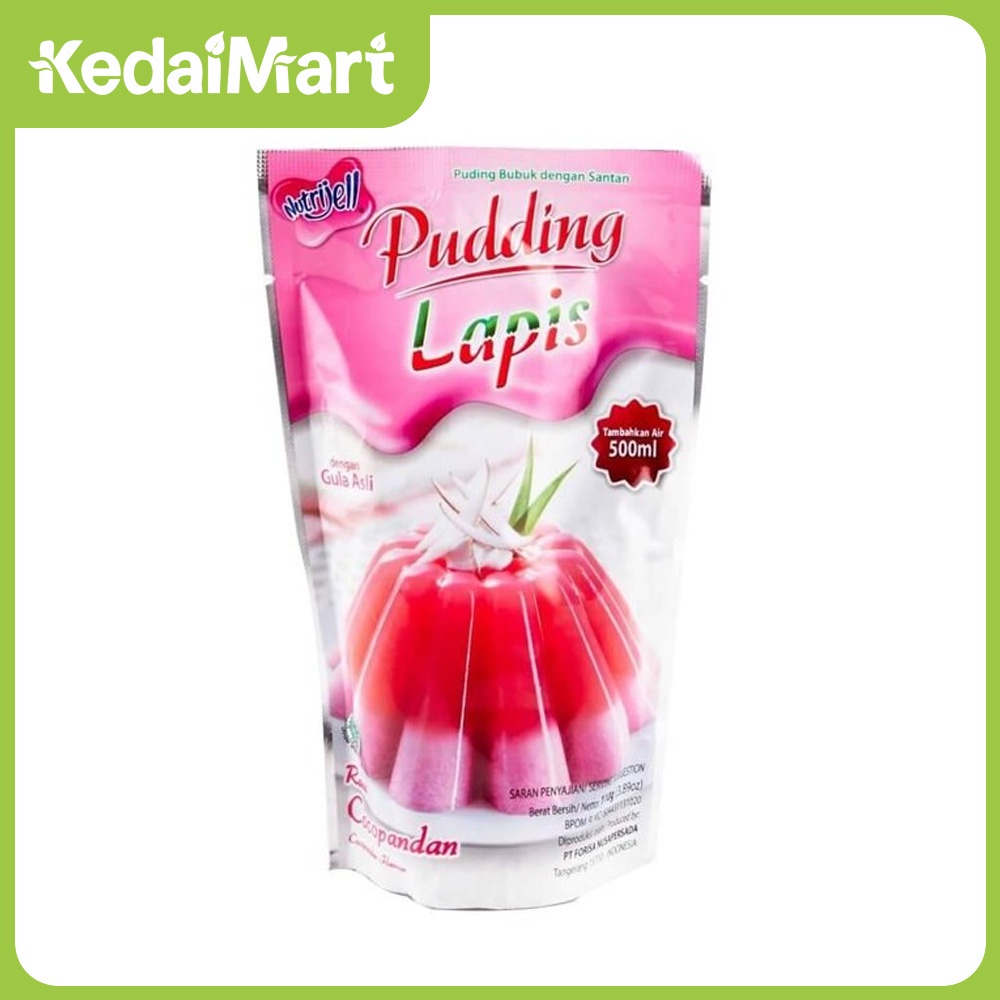 

Pudding Susu Lapis Nutrijell Rasa Coco Pandan 110 Gram