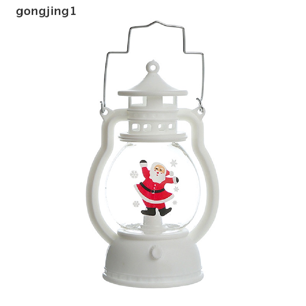 Ggg Lampu LED Natal Lentera Mini Hias Untuk Perlengkapan Pesta Xmas Tahun Baru ID