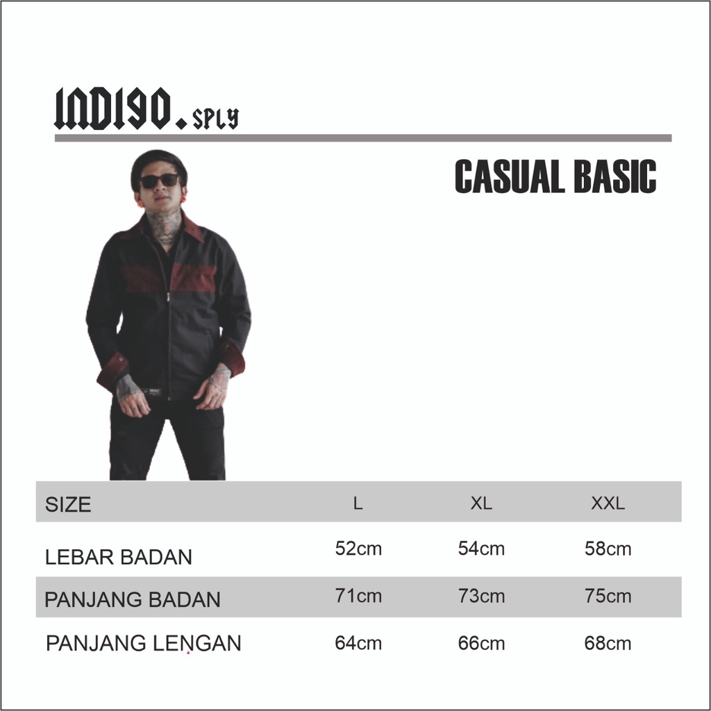 JAKET PRIA CASUAL BASIC