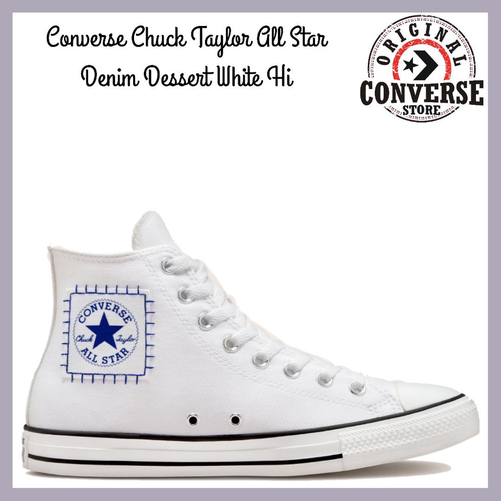 ORIGINAL CONVERSE CHUCK TAYLOR ALL STAR DENIM DESSERT WHITE Hi A00779C MENS