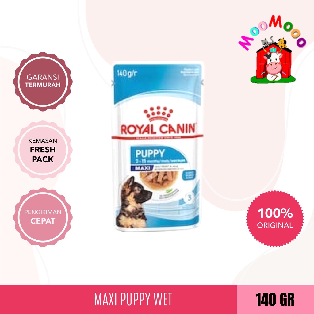 Royal Canin Maxi Puppy Pouch 140gr - Makanan Anjing / Wet Food