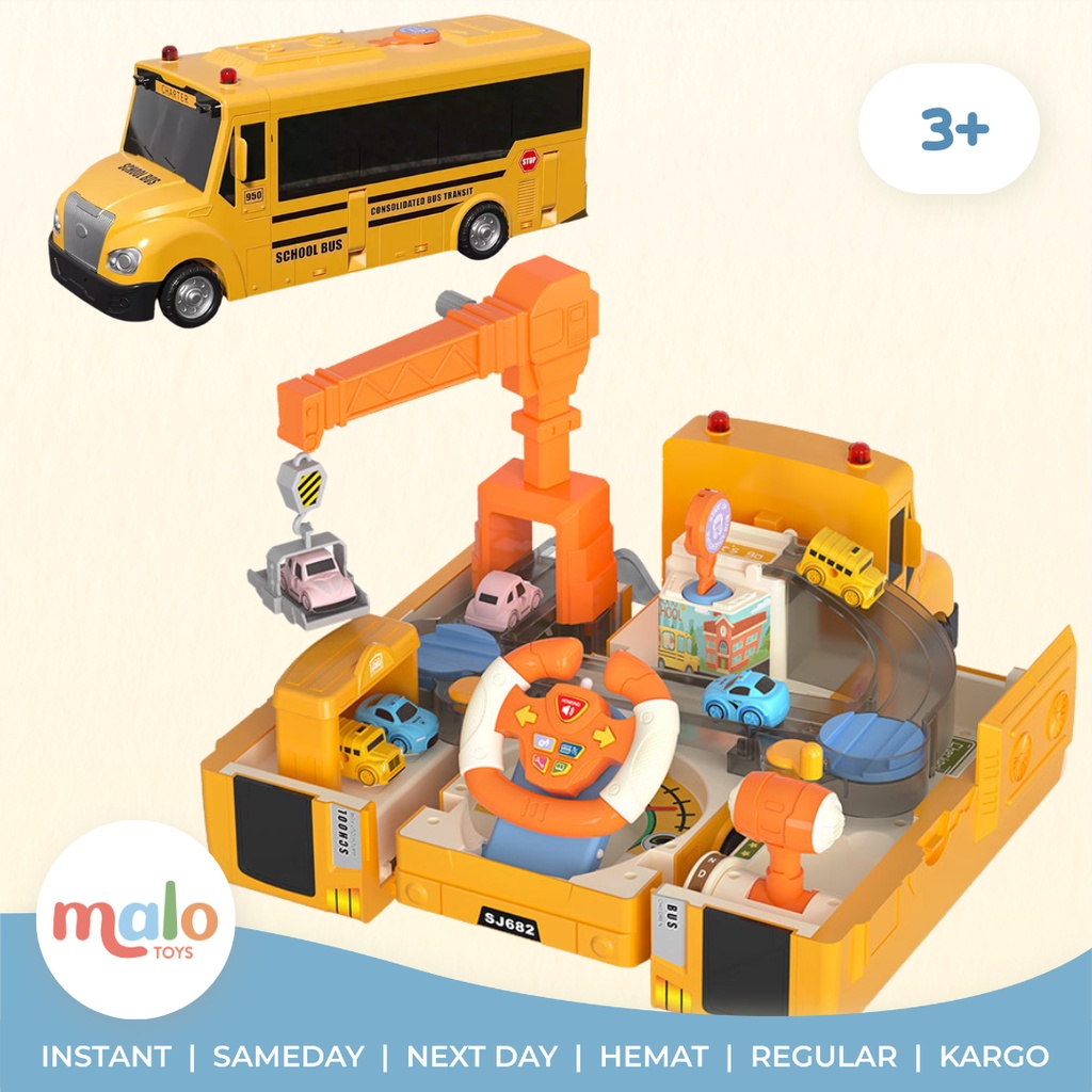 MALOTOYS - Bus Steering Wheel Parking Simulator Transformer Trucks Urban Rail Transit Setir Mobil St