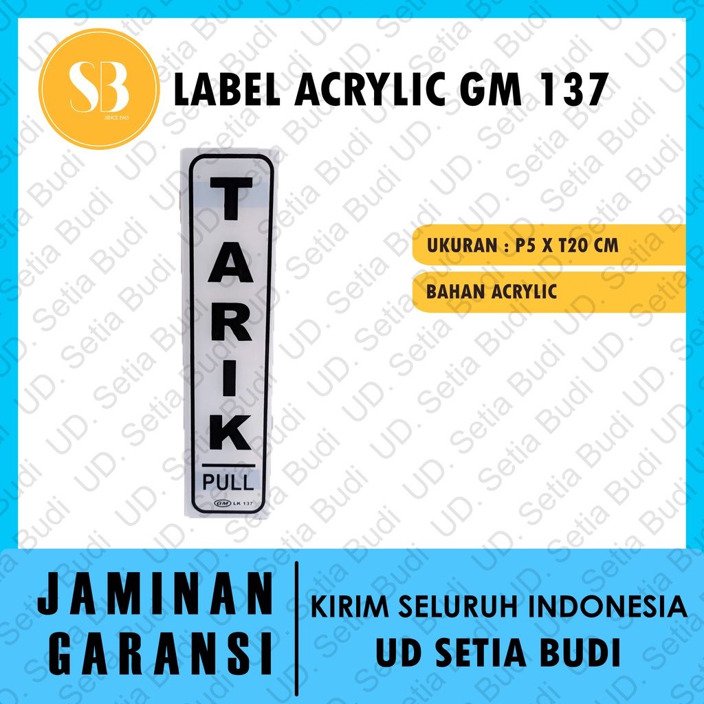 Label GM Kecil Tarik LK 137