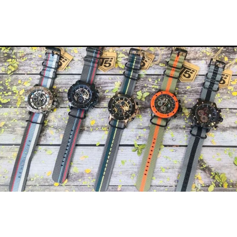 Jam Tangan T5 H3946G Original Chronograph WR