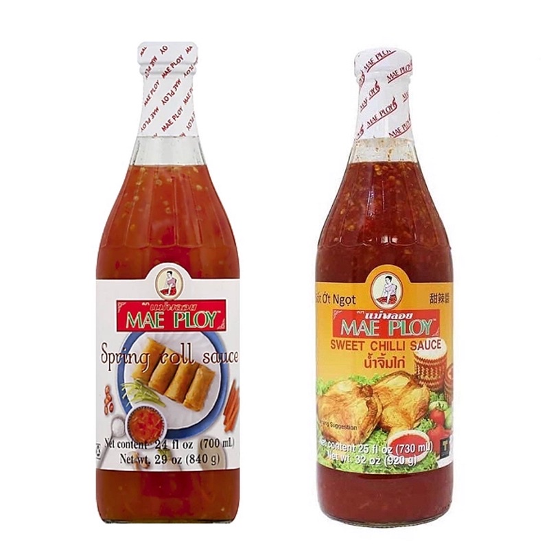 

Mae Ploy Sweet Chili Sauce 920gr / Mae Ploy Spring Roll Sauce 870gr / Saus / Thailand / Asam / Manis / Import / Mae Ploy / Sweet / Chili / Sauce / 920gr / botol / kaca / saos / Spring / Roll