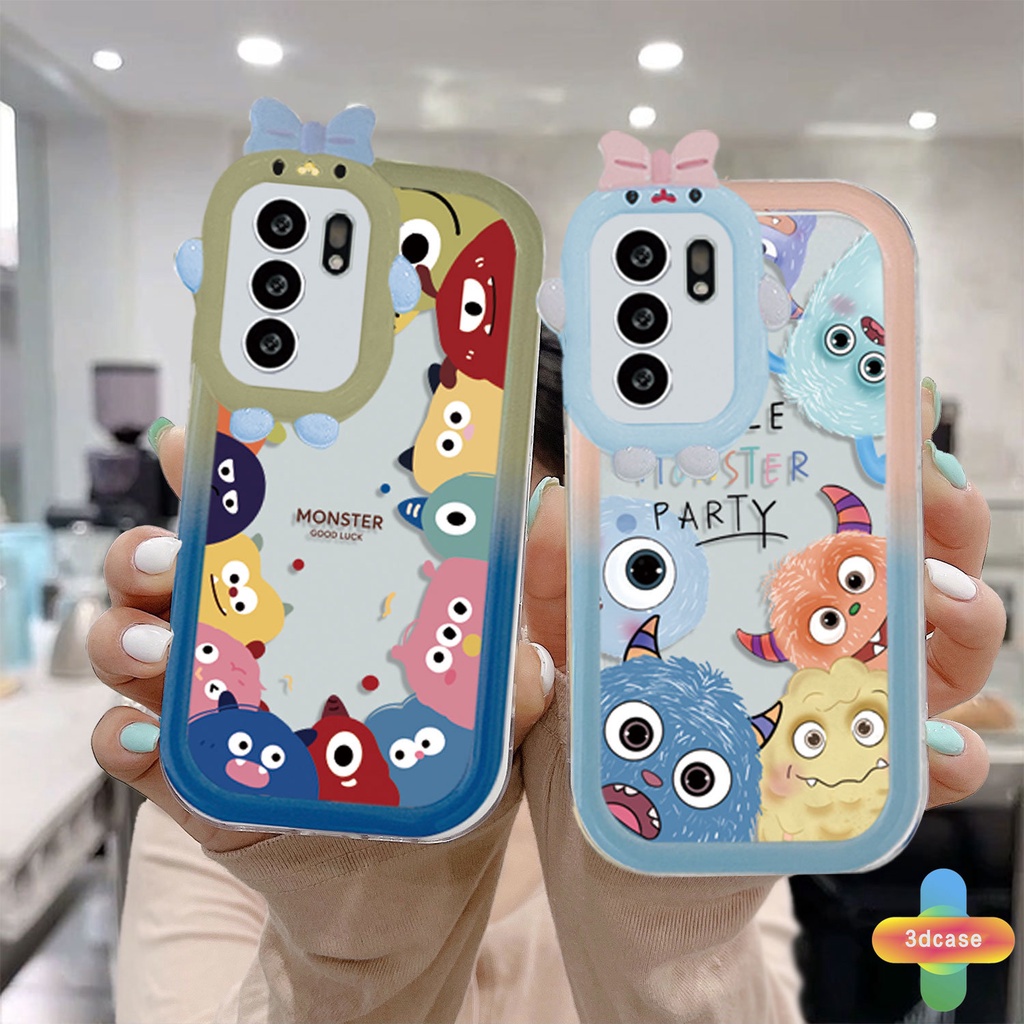 Soft Case Motif Monster 3D Untuk OPPO A5S A57 A3S A76 A96 A16 A95 A55 A77S A15 A56 A54 A7 A5 A9 A31 A53 A33 2020 A12 A1K A16E A16K A54S Reno 5 Lite 5F A74 A15S A52 A11K A92 A35 A11 A93 A32 A72 A94 A53S F19 F17 21 PRO A16S A77 A57S A57E