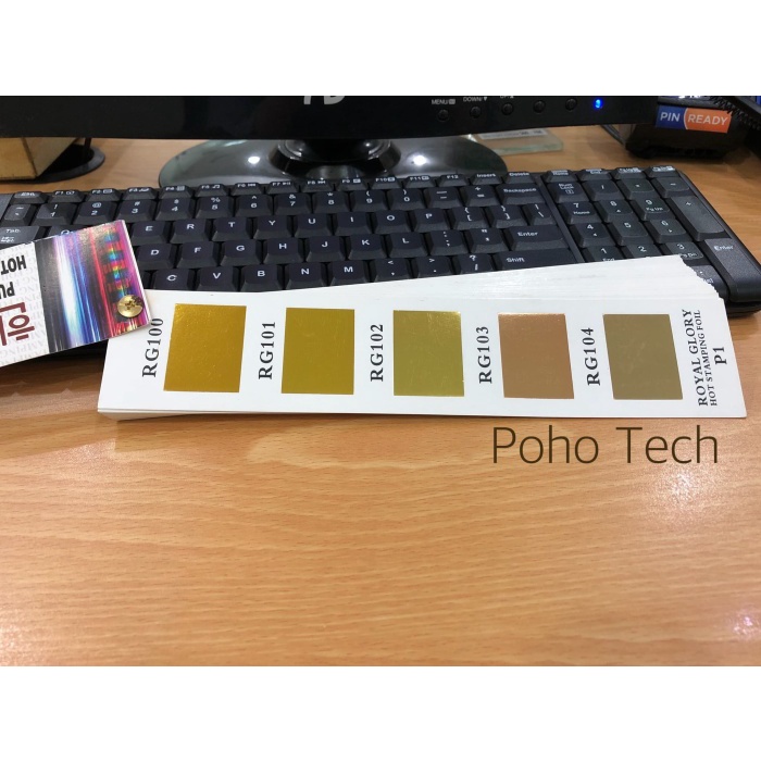 

HOT STAMPING FOIL ROYAL GLORY RG EMAS & SILVER 64CM X 120M