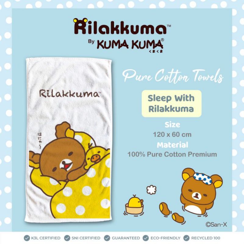 Handuk Rilakuma Pure cotton the series 60x120cm