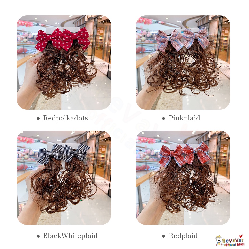 Bevavar Jepit Rambut Wig Anak/Jepitan Wig Anak Jepit Rambut Pita Anak Korea