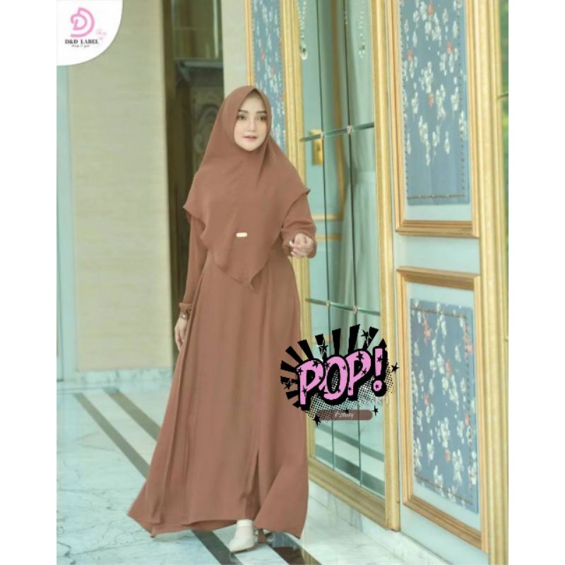 EULA SYARI - Baju Gamis Busui Dress Wanita Fashion Muslim Ukuran M L XL XXL Untuk Acara Pesta Kondan