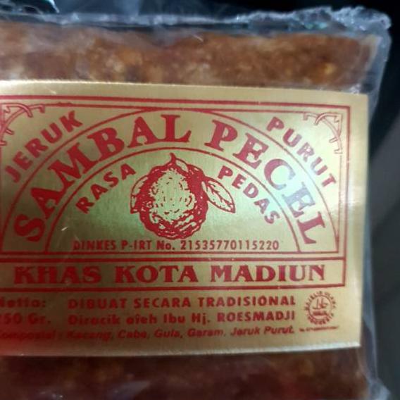 

Bumbu pecel / Sambel pecel madiun cap jeruk purut