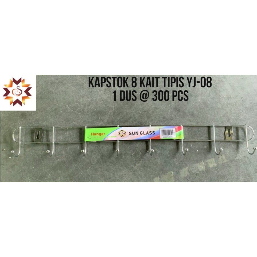 Kapstok Hanger Gantungan Baju Pakaian Dinding Stainless Steel