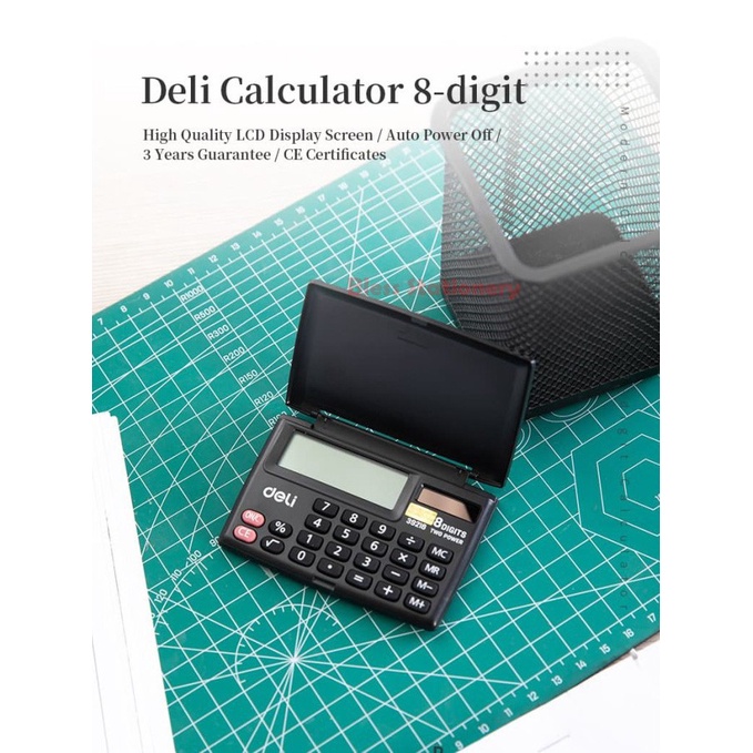 

STOK TERBATAS Deli Kalkulator saku 8 digit pocket Calculator kalkulator kecil poket