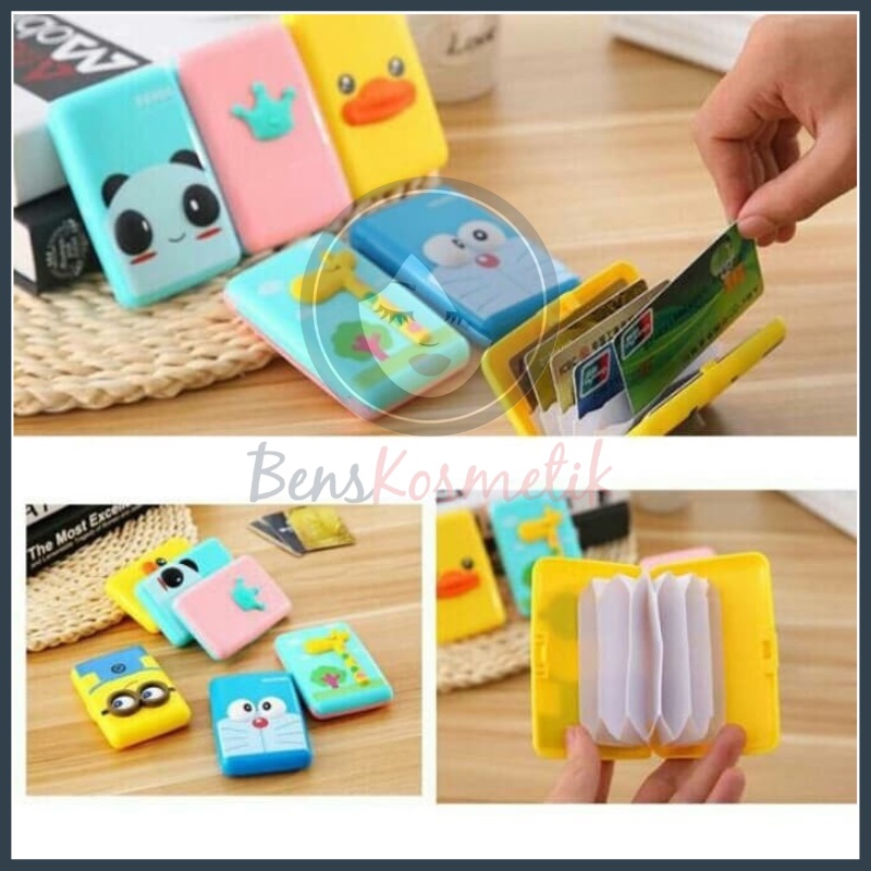 Dompet Kartu 3D Karakter Hewan Minion Doraemon Card Holder Animal 3D