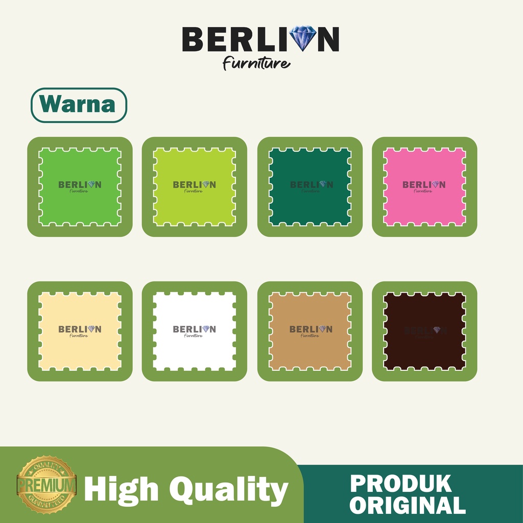 Matras Puzzle Polos 25x25x1 Alas Lantai Kombinasi 3 Warna Puzzle