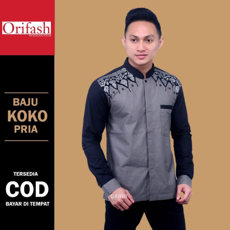 BAJU KOKO MUSLIM PRIA LENGAN PENDEK KOKO DEWASA BERBAGAI MACAM WARNA BAHAN KATUN HALUS DAN ADEM