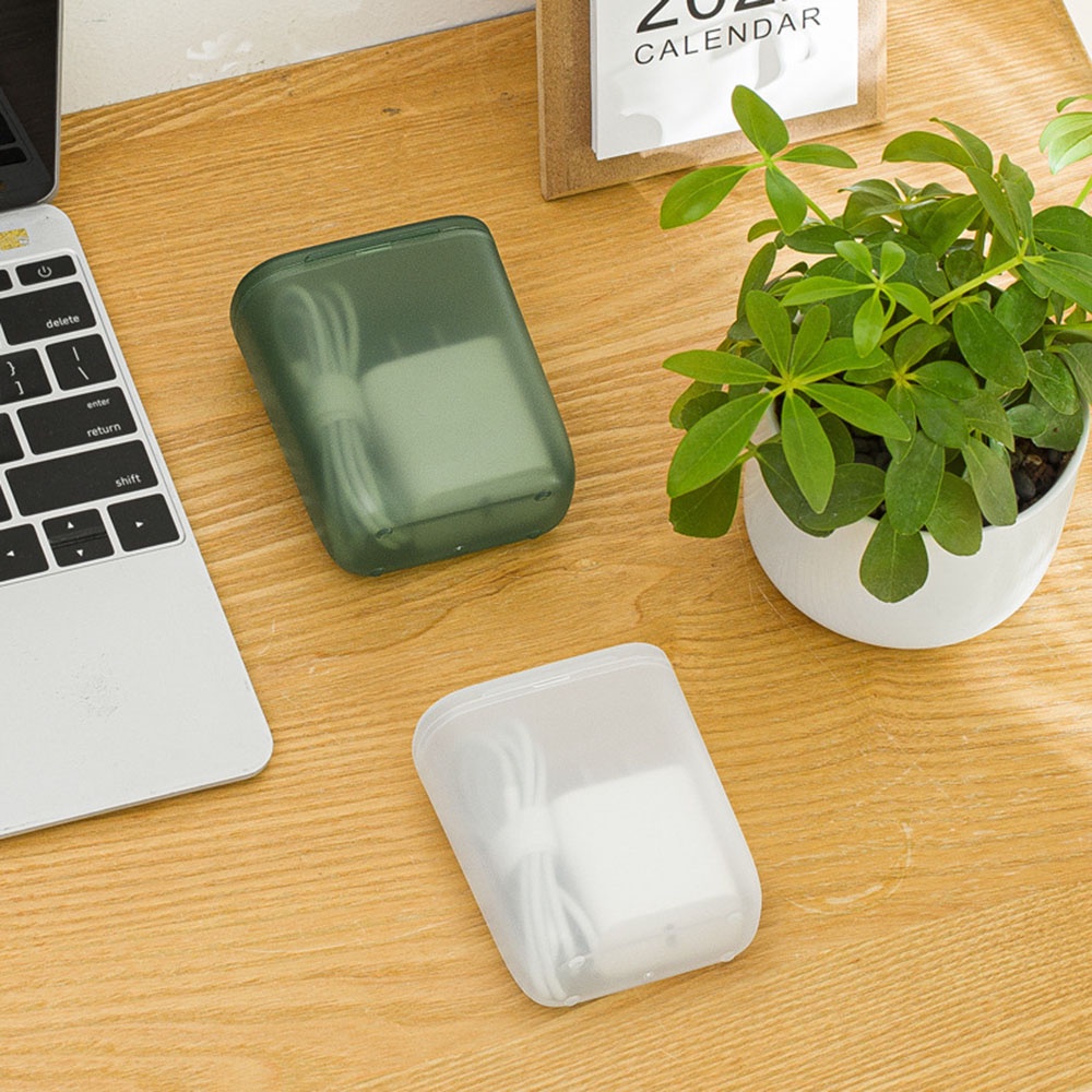 1pcs Kotak Penyimpanan Untuk Telepon Kabel Data Headphone Charger Dengan Tutup Laci Perhiasan Serba Serbi Organizers