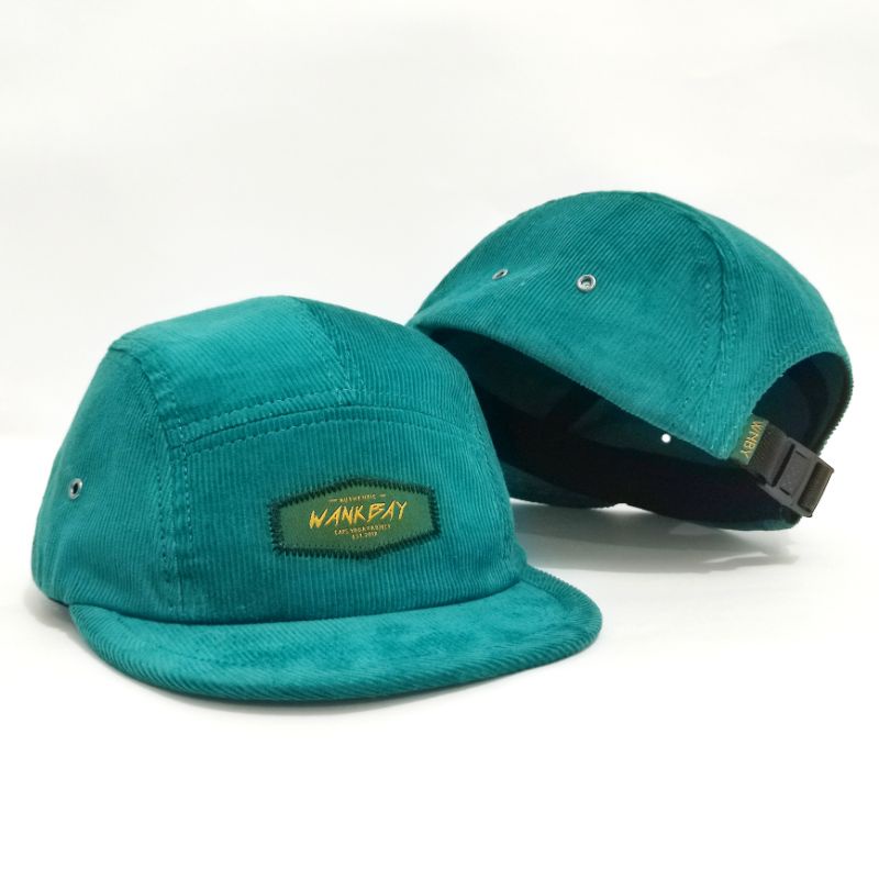 5 panel visor pendek/Short cap panel wankbay macha green