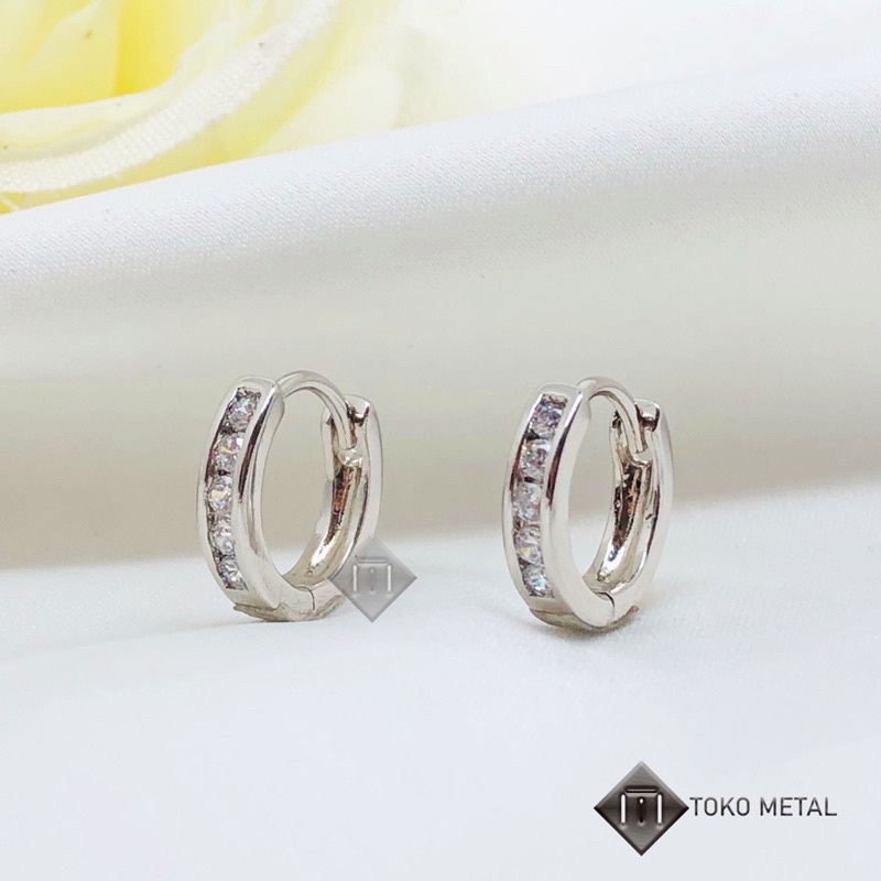 Anting Xuping 100% original Mata Baris 1 Lapis Emas [ Toko Metal ]
