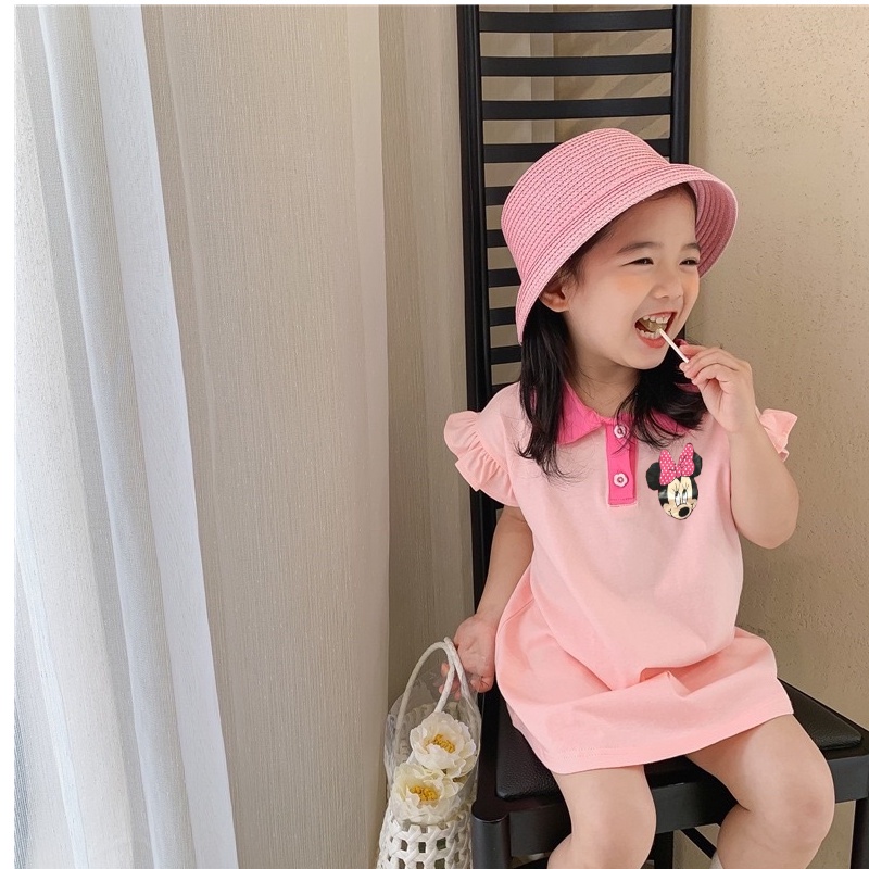 VISION ONLINE DRESS WANGKI MICKEY /CASUAL/COD/UMUR 1 2 3 TAHUN/BAJU ANAK PEREMPUAN/BAJU CEWEK/DRESS ANAK PEREMPUAN